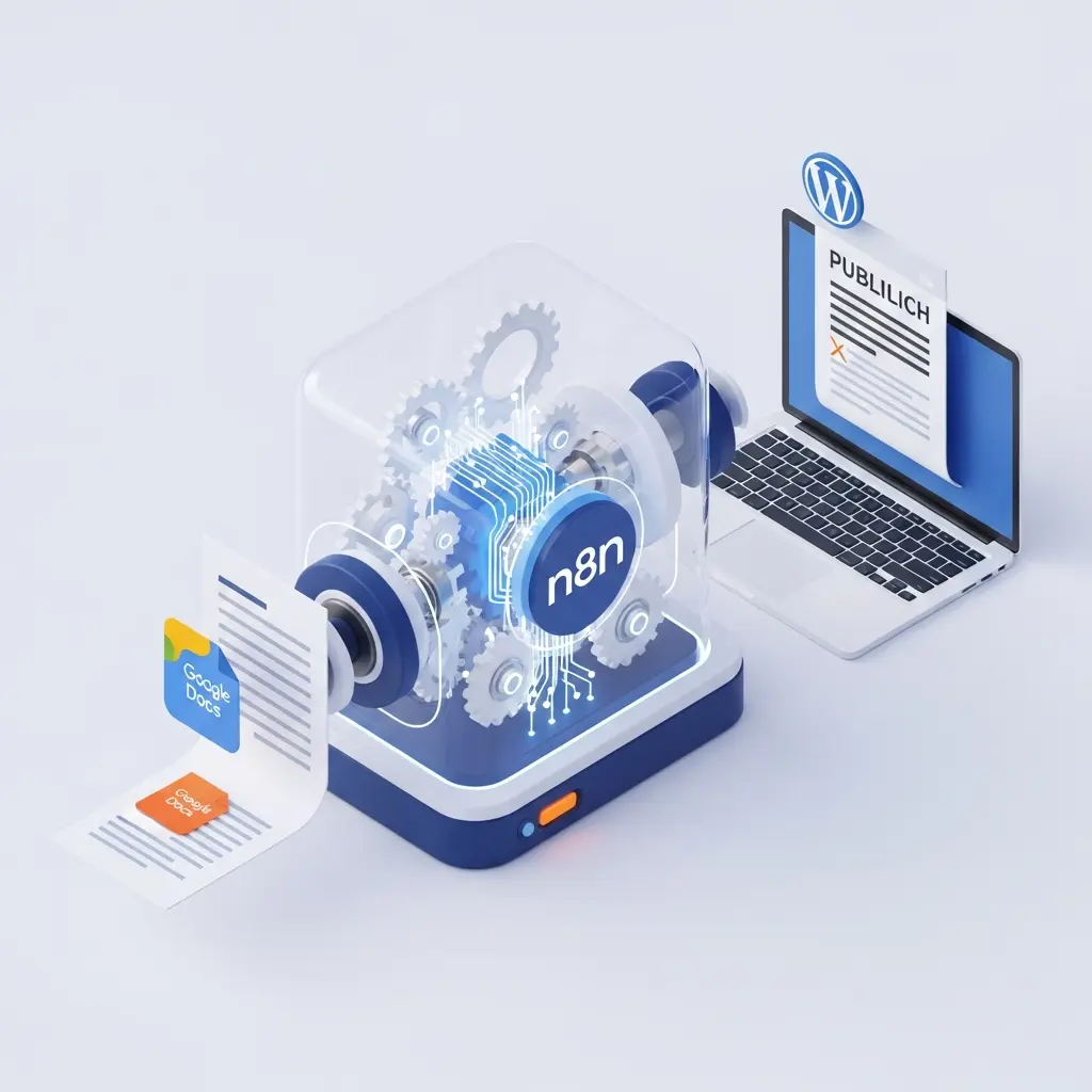 Automatyzacja publikacji treści: WordPress + n8n + Google Docs