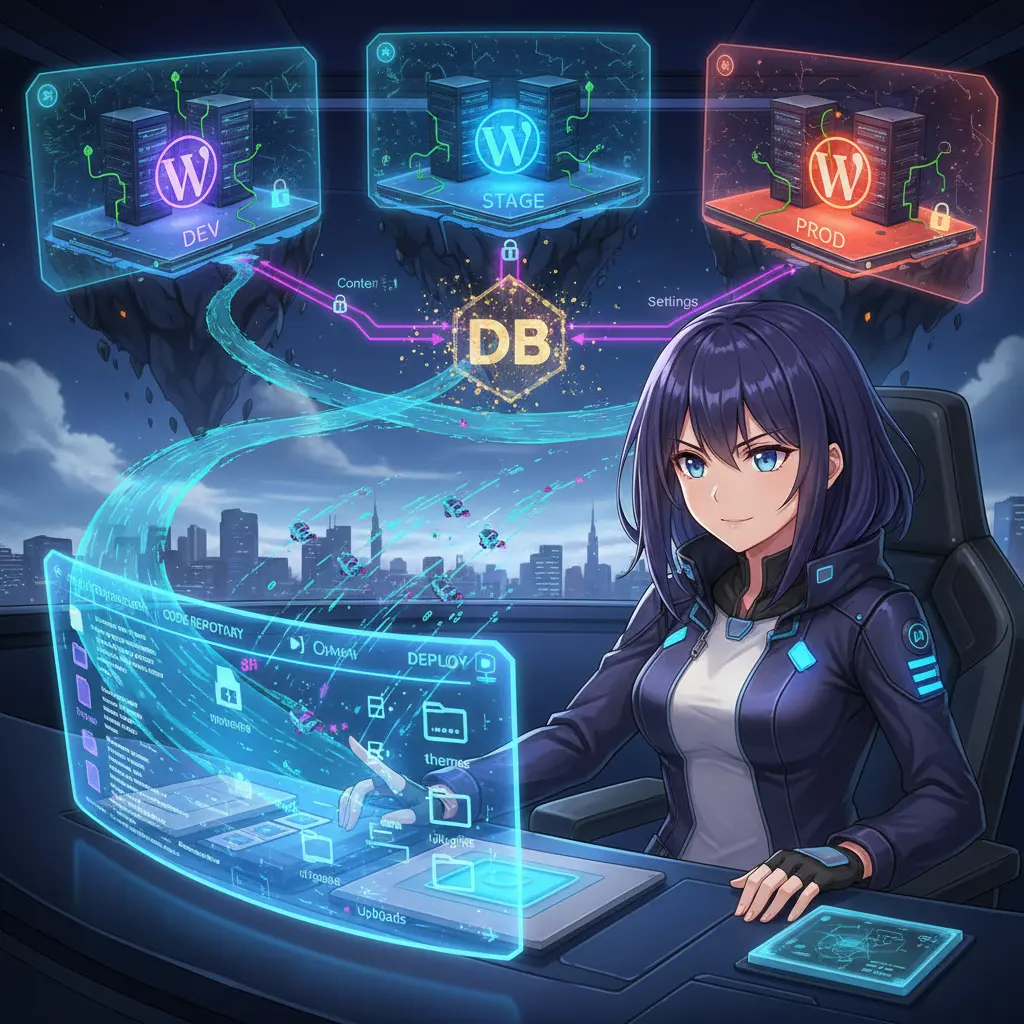 Jak organizować środowiska dev/stage/prod dla projektów WordPress